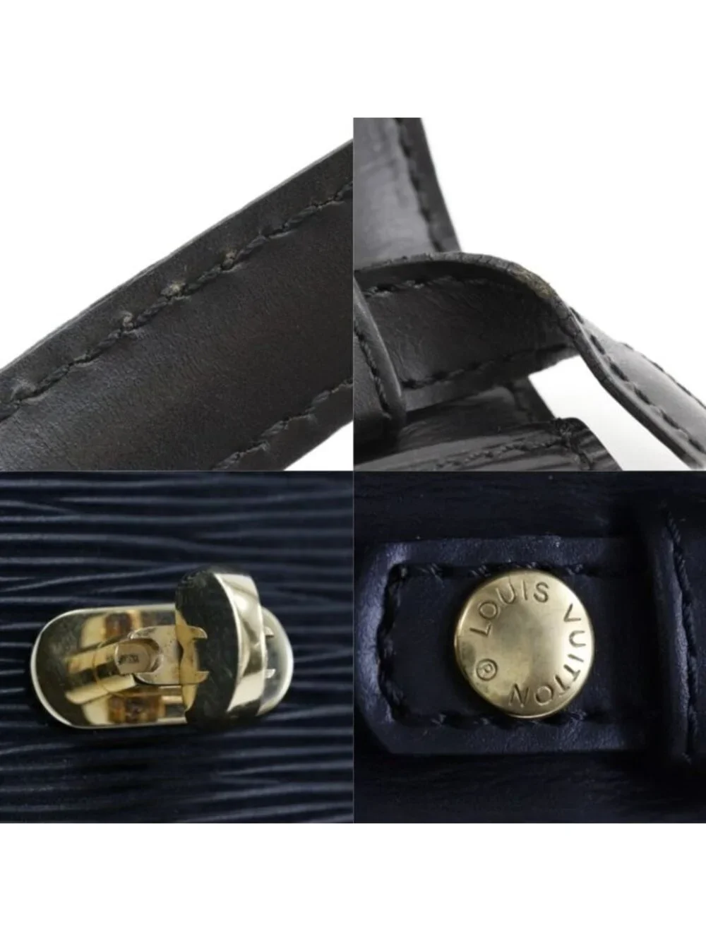 Louis Vuitton Pochette Arche 2-Way Clutch Epi Leather Noir Black - Picture 8 of 10
